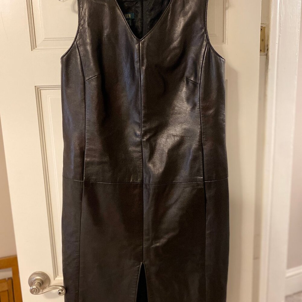 Retro Danier Leather Dress, Size 12